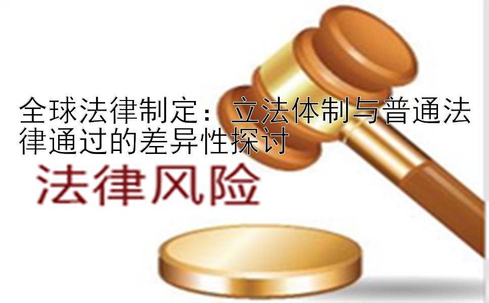 全球法律制定：立法体制与普通法律通过的差异性探讨