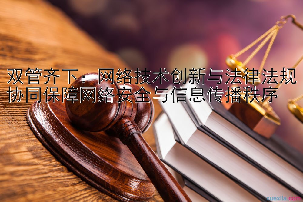 双管齐下：网络技术创新与法律法规协同保障网络安全与信息传播秩序