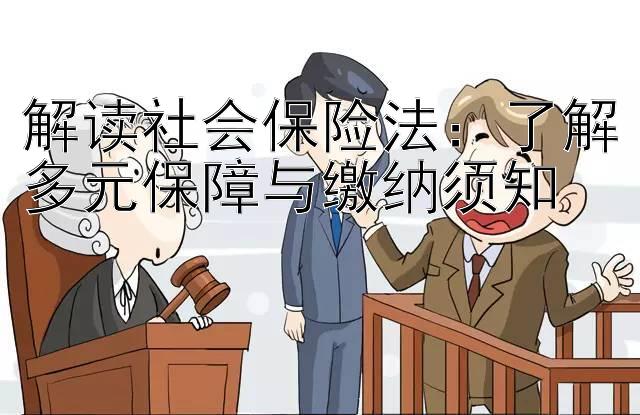 解读社会保险法：了解多元保障与缴纳须知