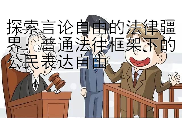 探索言论自由的法律疆界：普通法律框架下的公民表达自由