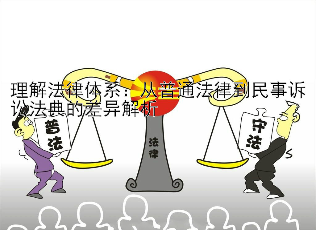 理解法律体系：从普通法律到民事诉讼法典的差异解析