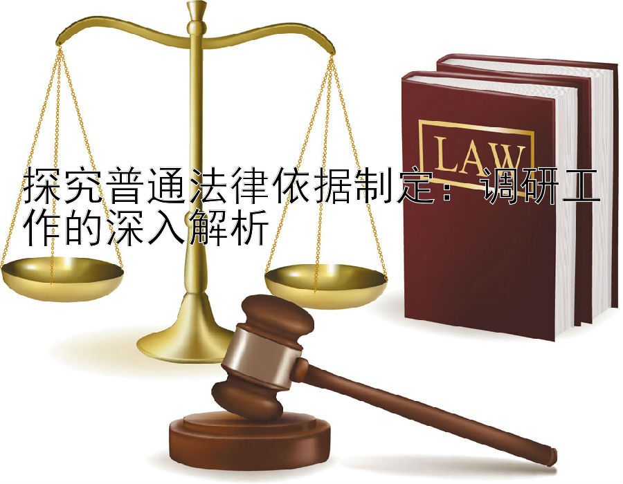 探究普通法律依据制定：调研工作的深入解析