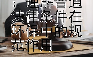 环境法基础：理解普通法律条件在环保中的规范作用