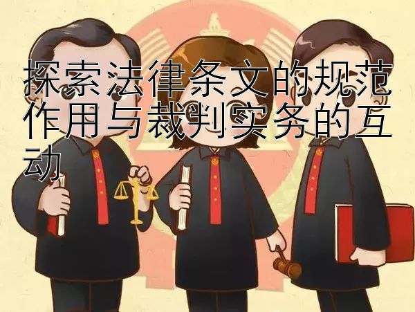 探索法律条文的规范作用与裁判实务的互动