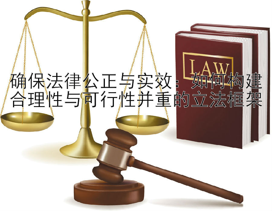 确保法律公正与实效：如何构建合理性与可行性并重的立法框架