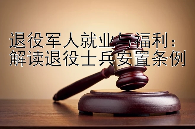 退役军人就业与福利：解读退役士兵安置条例