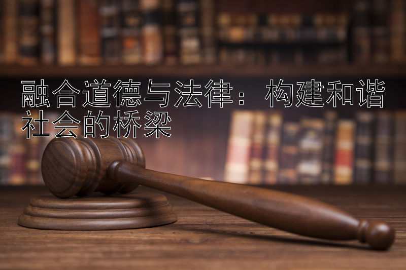 融合道德与法律：构建和谐社会的桥梁