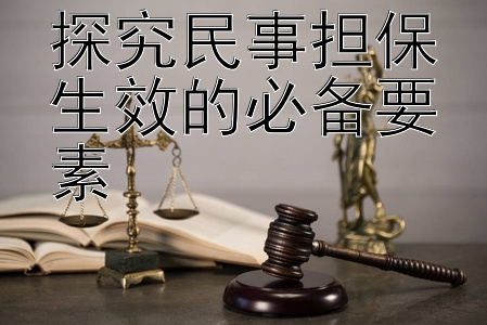 探究民事担保生效的必备要素