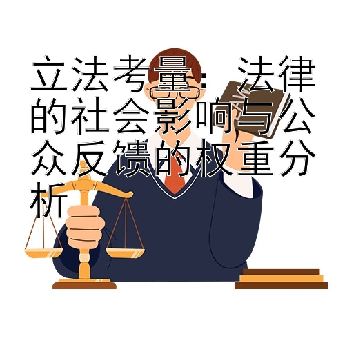 立法考量：法律的社会影响与公众反馈的权重分析