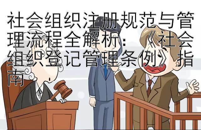 社会组织注册规范与管理流程全解析：《社会组织登记管理条例》指南