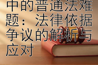 破解司法实践中的普通法难题：法律依据争议的解析与应对