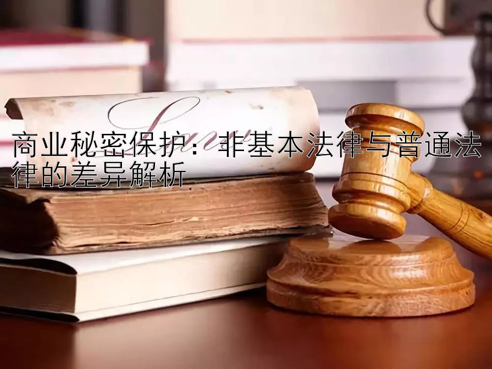 商业秘密保护：非基本法律与普通法律的差异解析