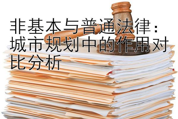 非基本与普通法律：城市规划中的作用对比分析