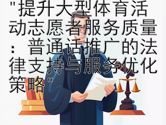 提升大型体育活动志愿者服务质量：普通话推广的法律支持与服务优化策略