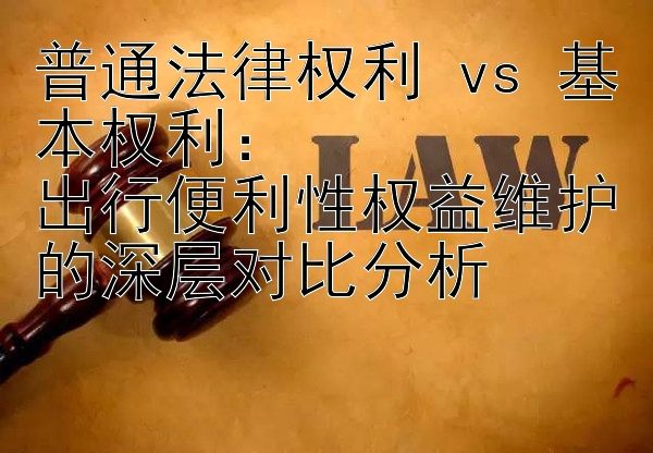 普通法律权利 vs 基本权利：  
出行便利性权益维护的深层对比分析