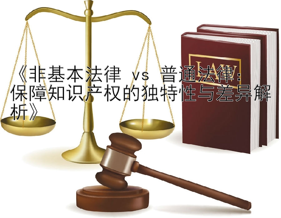 《非基本法律 vs 普通法律：  
保障知识产权的独特性与差异解析》