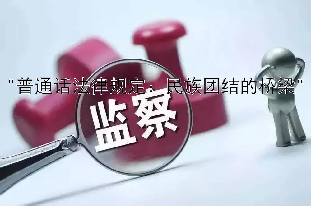 普通话法律规定：民族团结的桥梁